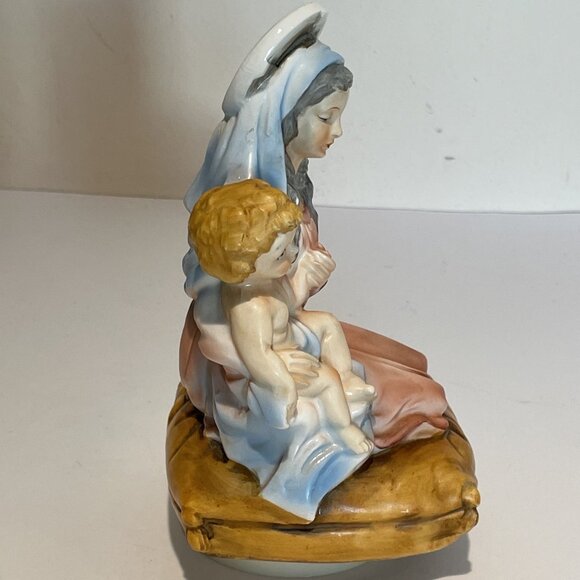 VTG 1971 Sankyo Chadwick Music Box Madonna and Child Ave Maria Christianity - Picture 4 of 13